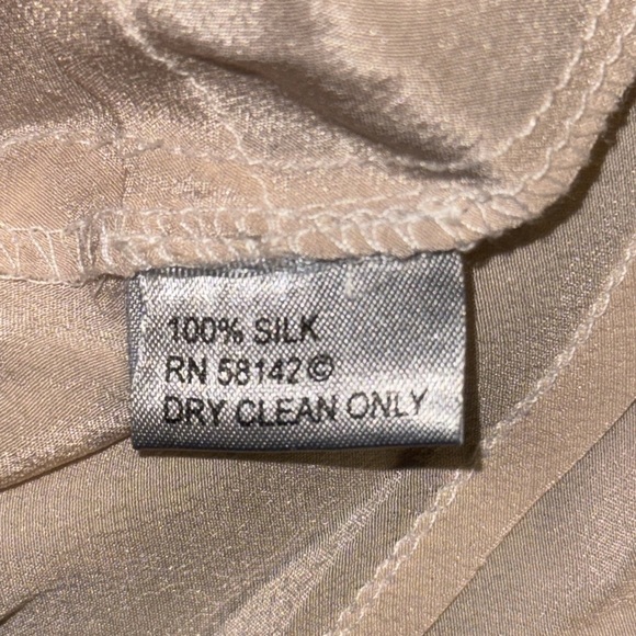 Muse 100% Silk Rose Floral Print Ruffled Spaghetti Strap Fairy Dress - Picture 10 of 10